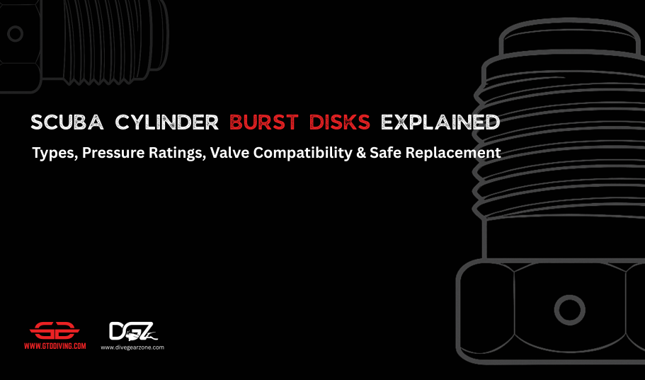 Scuba Cylinder Burst Disks Explained: Types, Pressure Ratings, Valve Compatibility & Safe Replacement